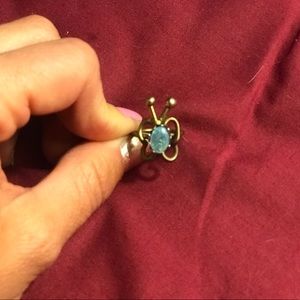 Jewelry - Antique butterfly ring with opal Jewelry - Antique butterfly ring with opal